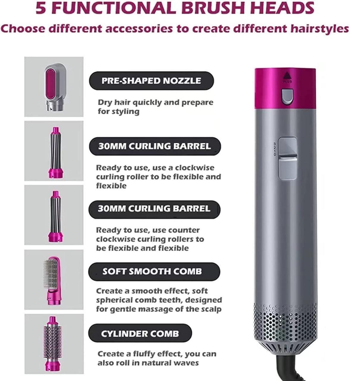 5 in 1 Multifunctional Hair Styling Tool