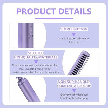 GLOW COMB PRO  HAIR STAIGHTENTER
