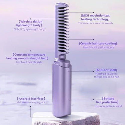 GLOW COMB PRO  HAIR STAIGHTENTER